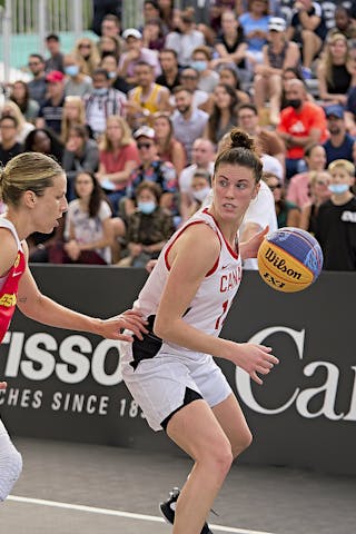 13 Christina Buttenham (CAN) - FIBA 3x3, World Tour 2021, Mtl, Can, Esplanade Place des Arts. WS Semi-Final 2- CANADA vs. Spain