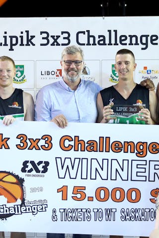 (Lipik Challenger 2019), price ceremony 1st place Vrbas