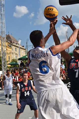 France v USA, 2015 FIBA 3x3 U18 World Championships - Men, Last 8, 7 June 2015