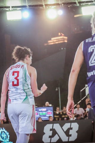 23 Eva Vilarrubla Seira (AND) - 3 Petra Szabo (HUN) - Hungary v Andorra, 2016 FIBA 3x3 World Championships - Women, Pool, 11 October 2016