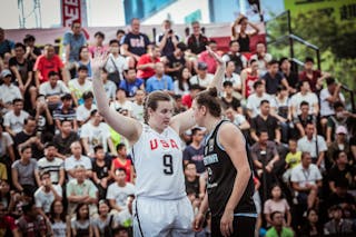9 Celia Fiorotto (ARG) - 9 Chatrice White (USA) - USA v Argentina, 2016 FIBA 3x3 World Championships - Women, Last 8, 15 October 2016