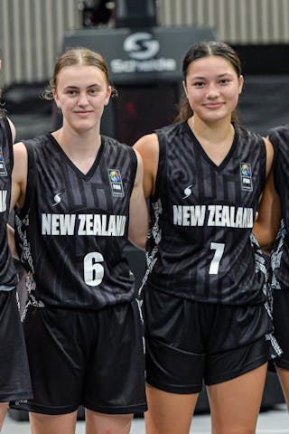 8 Olivia Lassey (NZL) - 6 Aliyah Newton (NZL) - 7 Tia Pavihi (NZL) - 25 Zoe Richardson (NZL)