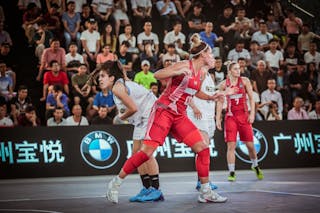 10 Macarena Durso (ARG) - 13 Cecilia Toth (HUN) - Argentina v Hungary, 2016 FIBA 3x3 World Championships - Women, Pool, 13 October 2016