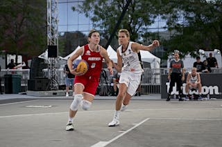 FIBA 3x3, World Tour 2021, Montréal, Canada, Esplanade Place des Arts. WOMEN GERMANY VS AUSTRIA
