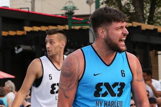5 Marko Brankovic (SRB) - 6 Edis Dervisevic (USA) - Liman vs NY Harlem at FIBA 3x3 Saskatoon 2017