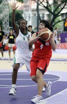 Mali vs Thailand, Day 2 of the FIBA Basketball 3 on 3, during the Singapore 2010 Youth Olympic Games. 16/08/2010 Girls preliminary round. Mali vs Thailand, Day 2 of the FIBA Basketball 3 on 3, during the Singapore 2010 Youth Olympic Games. 16/08/2010 Girls preliminary round