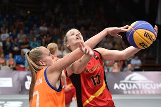 Netherlands v Belgium, 2016 FIBA 3x3 U18 European Championships - Women, Pool, 9 September 2016