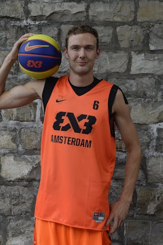 #6 Plieger Niels, Team Amsterdam, FIBA 3x3 World Tour Lausanne 2014, 29-30 August.