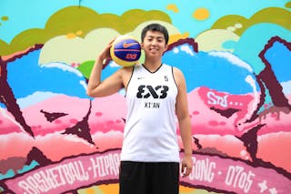 #5 Xin Zhang, Team Xi'an, FIBA 3x3 World Tour Beijing 2014, 2-3 August.
