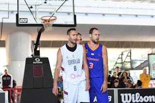 3 Jesper Jobse (NED) - 8 Dejan Majstorovic (SRB) - Serbia v Netherlands, 2016 FIBA 3x3 European Championships Qualifier Netherlands - Men, Final, 2 July 2016