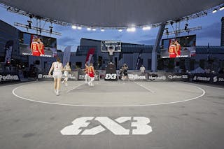 FIBA 3x3, World Tour 2021, Mtl, Can, Esplanade de la Place des Arts. Women final Spain vs Austria