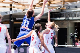 11 Sandra PiršIč (SLO) - Slovenia v Belarus, 2016 FIBA 3x3 European Championships Qualifiers Andorra - Women, Pool, 25 June 2016