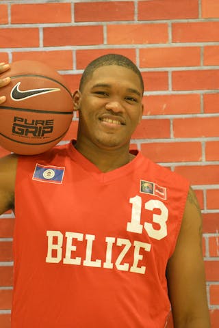 Brian White. Team Belize. 2013 FIBA 3x3 U18 World Championships.