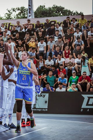 21 Darya Zavidna (UKR) - France v Ukraine, 2016 FIBA 3x3 World Championships - Women, Last 8, 15 October 2016
