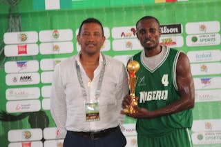 Nigeria's Azuoma Dike was named Most Valuable Player at the FIBA 3x3 Africa Cup 2017