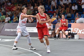 Switzerland v Austria, 2016 FIBA 3x3 U18 European Championships - Women, Pool, 10 September 2016