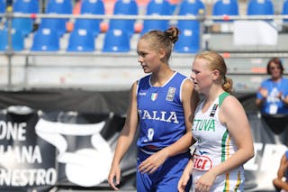 9 Michela Battiloti (ITA) - Fiba U18 Europe Cup Qualifier Bari Game 21: Lithuania vs Italy 9-15