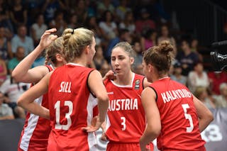 Switzerland v Austria, 2016 FIBA 3x3 U18 European Championships - Women, Pool, 10 September 2016