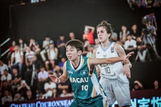 10 Ka I Chan (MAC) - 10 Macarena Durso (ARG) - Argentina v Macau, 2016 FIBA 3x3 World Championships - Women, Pool, 11 October 2016