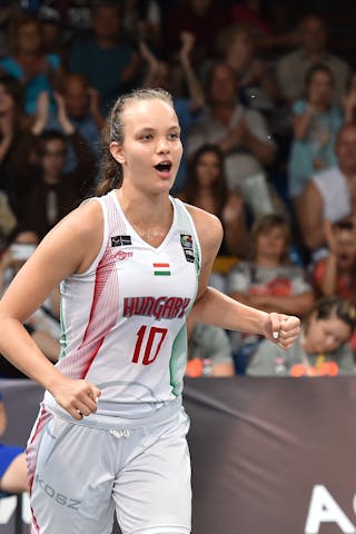 10 Beatrix Mérész (HUN) - Hungary v Belarus, 2016 FIBA 3x3 U18 European Championships - Women, Pool, 9 September 2016