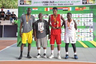 Madagascar's Elly Randriamampionona (Red Jersey) headlines Shoot-Out contest winners at FIBA 3x3 Africa Cup 2017