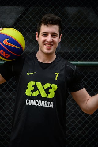 #7 Strusberg Emiliano, Team Concordia, headshot, FIBA 3x3 World Tour Rio de Janeiro 2014, 27-28 September.