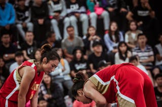 7 Fan Yang (CHN) - 6 Meng Jie 梦洁 Li (CHN) - 5 Feng Yingying (CHN) - 4 Jindan Liu (CHN) - Cook Islands v China, 2016 FIBA 3x3 World Championships - Women, Pool, 12 October 2016