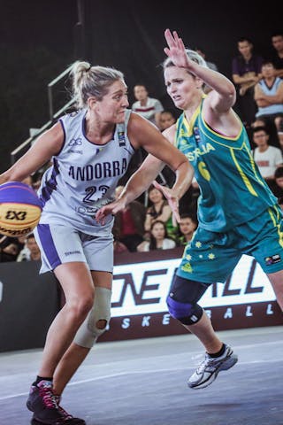 6 Jenni Screen (AUS) - 23 Eva Vilarrubla Seira (AND) - Andorra v Australia, 2016 FIBA 3x3 World Championships - Women, Pool, 11 October 2016