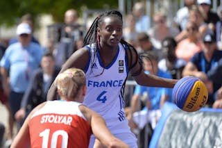 4 Migna Touré (FRA) - France v Russia, 2016 FIBA 3x3 European Championships Qualifier France - Women, Semi final, 2 July 2016