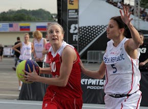#10 Alexia Rol. Team Switzerland vs Team Czech Republic. 2014 FIBA 3x3 World Championships Women.