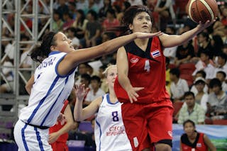 Czech Republics vs Thailand, Day 4 of the FIBA Basketball 3 on 3, during the Singapore 2010 Youth Olympic Games. 18/08/2010 Boys/Girls preliminary round.
