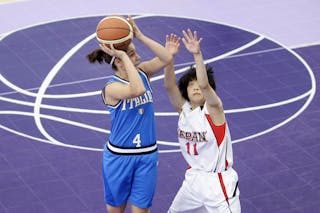 Japan vs Italy, Day 2 of the FIBA Basketball 3 on 3, during the Singapore 2010 Youth Olympic Games. 16/08/2010 Girls preliminary round. Japan vs Italy, Day 2 of the FIBA Basketball 3 on 3, during the Singapore 2010 Youth Olympic Games. 16/08/2010 Girls preliminary round.