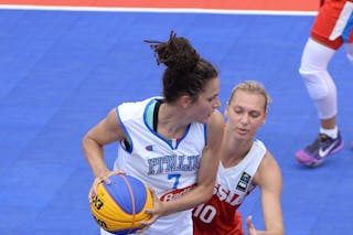 7 Federica Tognalini (ITA) - Italy v Russia, 2016 FIBA 3x3 European Championships Qualifier France - Women, Final, 2 July 2016