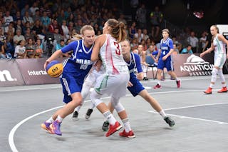 15 Katsiaryna Rybalka (BLR) - Hungary v Belarus, 2016 FIBA 3x3 U18 European Championships - Women, Pool, 9 September 2016