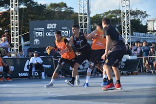 4 Adin Kavgic (SLO) - 2 Tsenguunbayar Gotov (MGL) - 1 Dulguun Enkhbat (MGL) - 3 Milan Kovačević (SLO) - FIBA 3x3 juej challenger