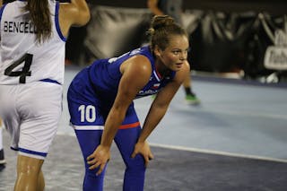 4 Aneta Bencelova (SVK) - 10 Alžběta Levínská (CZE) - Fiba U18 Europe Cup Qualifier Bari Game 16: Slovakia vs Czech Republic 13-16