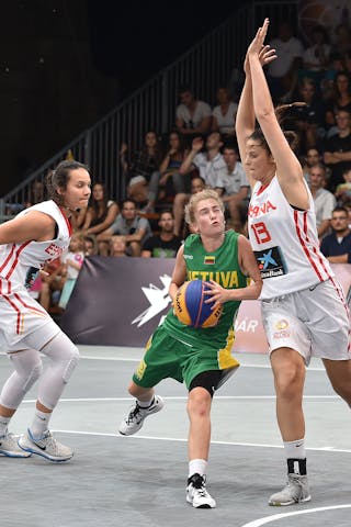 5 Agnė Pelegrimaitė (LTU) - Spain v Lithuania, 2016 FIBA 3x3 U18 European Championships - Women, Pool, 10 September 2016
