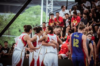12 Anca Sipos (ROU) - 7 Fan Yang (CHN) - 6 Meng Jie 梦洁 Li (CHN) - 5 Feng Yingying (CHN) - 4 Jindan Liu (CHN) - China v Romania, 2016 FIBA 3x3 World Championships - Women, Pool, 12 October 2016