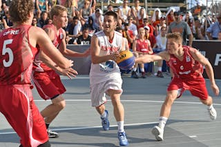 Spain v Hungary, 2015 FIBA 3x3 U18 World Championships - Men, Last 16, 6 June 2015