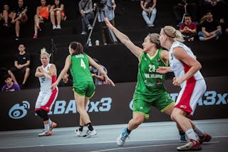 4 Johaana Bates (COK) - 23 Janet Main (COK) - Czech Republic v Cook Islands, 2016 FIBA 3x3 World Championships - Women, Pool, 12 October 2016