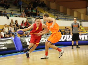 9 Lenny Coppens (BEL) - Belgium v Netherlands, 2016 FIBA 3x3 U18 European Championships Qualifiers Hungary - Men, Last 8, 17 July 2016
