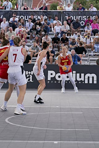 13 Sandra Ygueravide (ESP) - FIBA 3x3, World Tour 2021, Mtl, Can, Esplanade Place des Arts. WS Semi-Final 2- CANADA vs. Spain