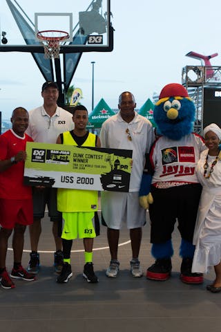 Dunk contest winner at the San Juan Masters 10-11 August 2013 FIBA 3x3 World Tour, San Juan, Puerto Rico. Day 2